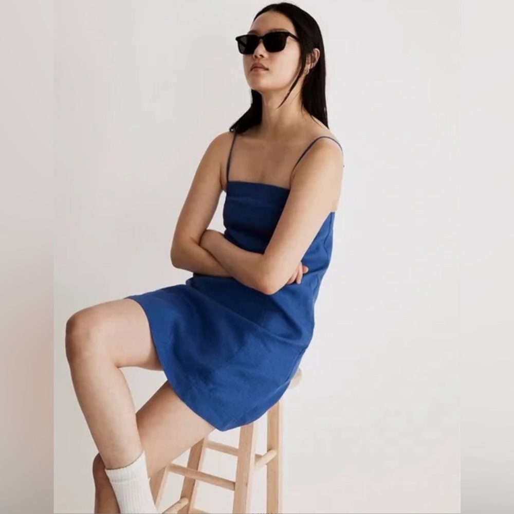NWOT Madewell Goldie Linen Mini Dress